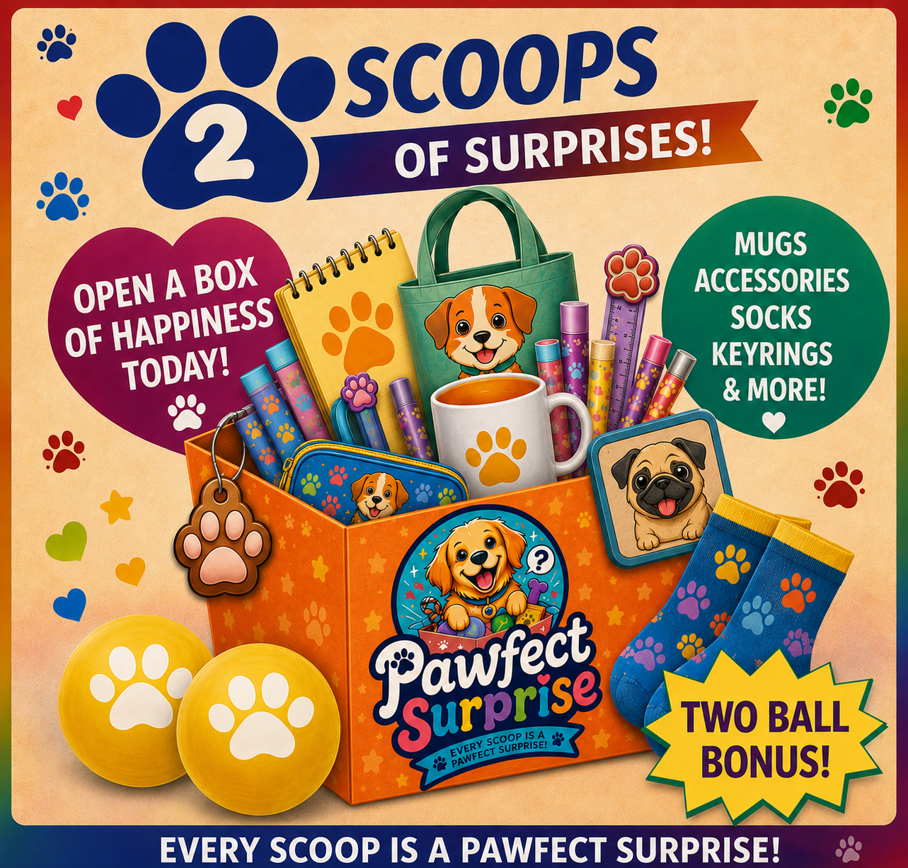 Mystery Owner Scoop Bundle – 2 Scoops + 2 Yellow Prize Balls