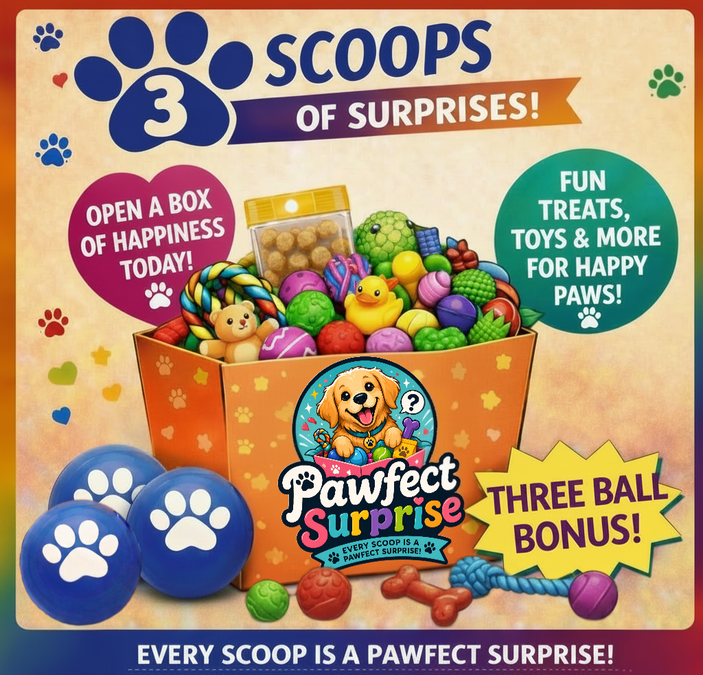 Mystery Pet Scoop Bundle – 3 Scoops + 3 Blue Prize Balls